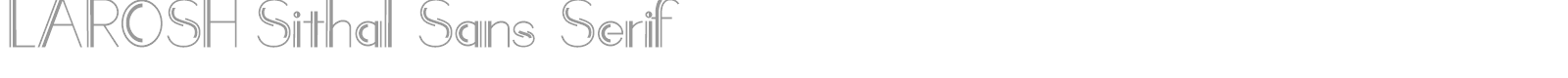 Larosh Sithal Signature font preview